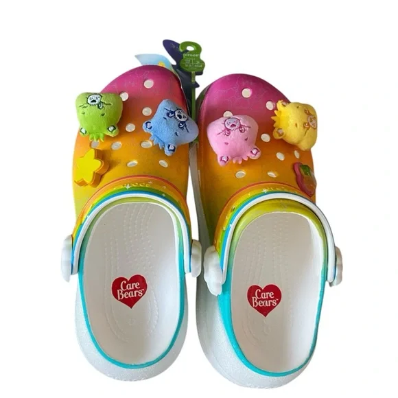 Crocs Care Bear Collab Womens Size 8, Mens Size 6 New Light Up - Picture 1 of 3